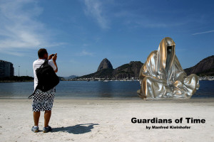 beach-Rio-de-Janeiro-guardians-of-time-by-manfred-kielnhofer-contemporary-art-sculpture-arts-statue-